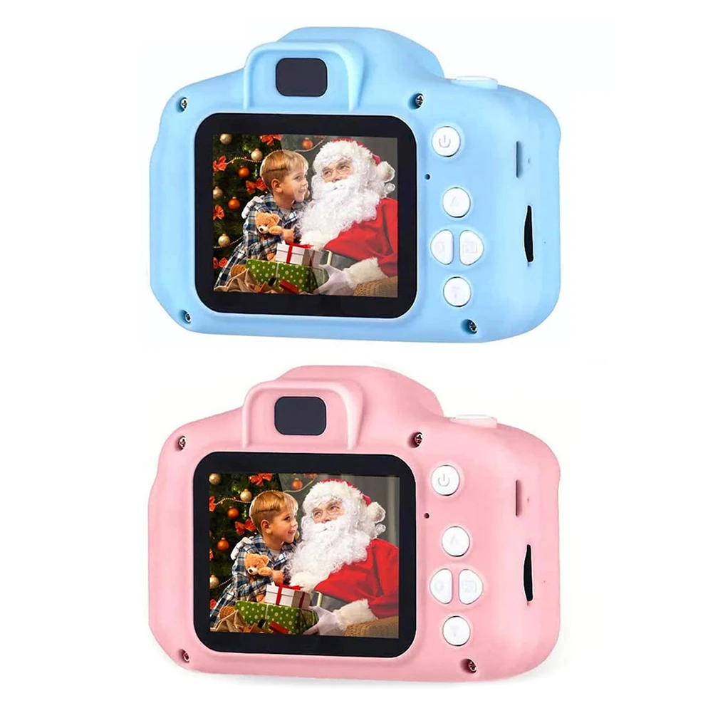 

Dual Lens Kids Digital Camera 2 inch Touch Screen Mini Camera Photography Props Toys Birthday Gifts + 32GB TF Card USB Card Read