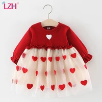 autumn winter baby long sleeve tutu princess dress for baby girls 1 year birthday dress infant baby party dress newborn clothes