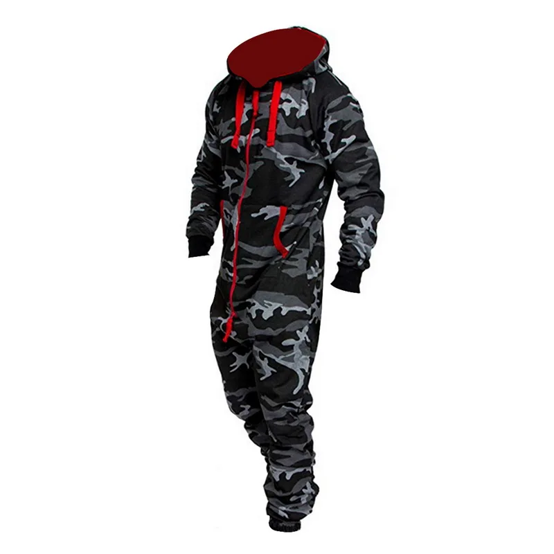 Модный мужской комбинезон в комбинезоне Combinaison Pyjama Весенняя Повседневная