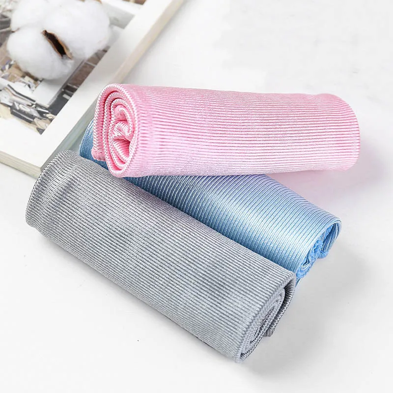 

No Trace Absorbable 3 Size Soft Microfiber No Lint Window Car Rag Cleaning Towel Kitchen Cleaning Cloth Wipes Wipe Glass Cloth