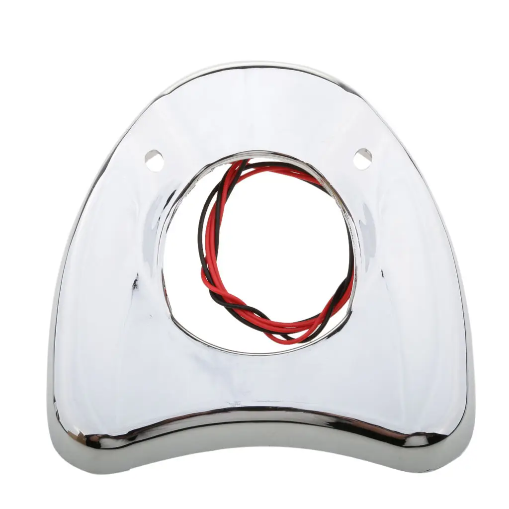 

Chrome Fairing Side Mirror LED Cover Shell for Harley 96-13