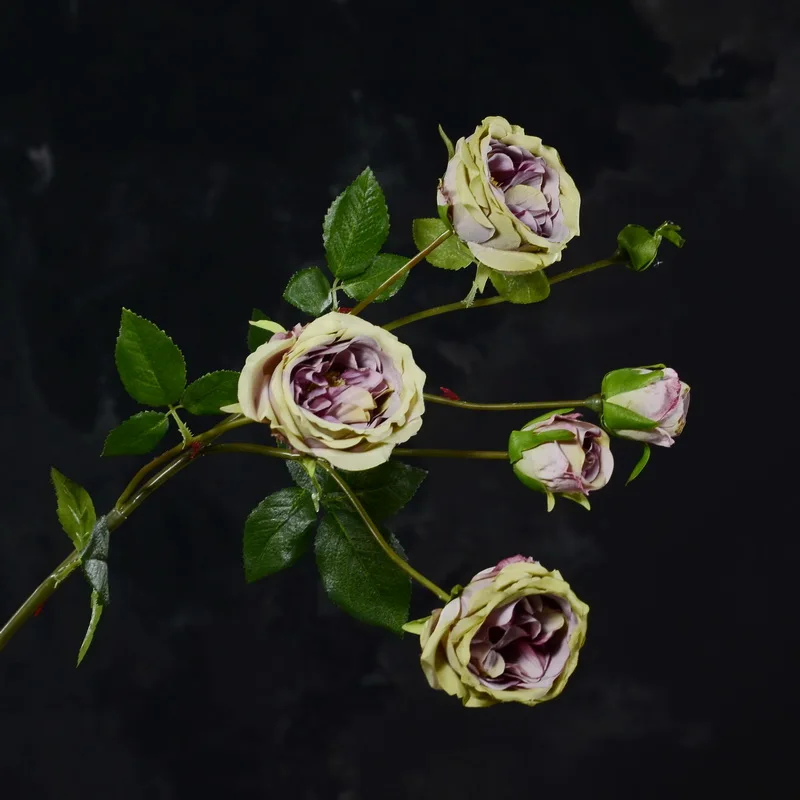

MBF Luxury Rose Silk Artificial Flowers Branch For Wedding Home Living Room Decorations Fake Flower Roses