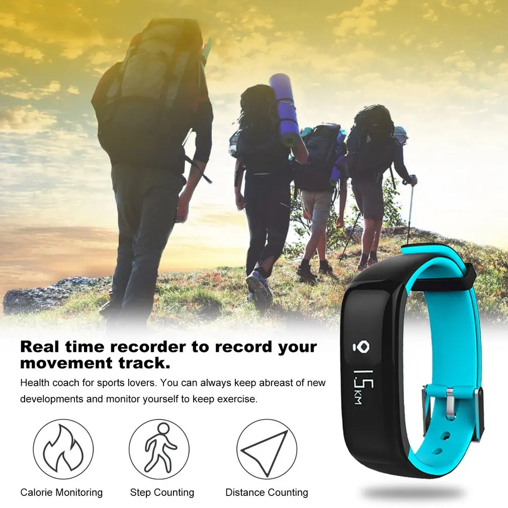 P1 водонепроницаемый унисекс умный Браслет для здоровья мониторинг сердечного