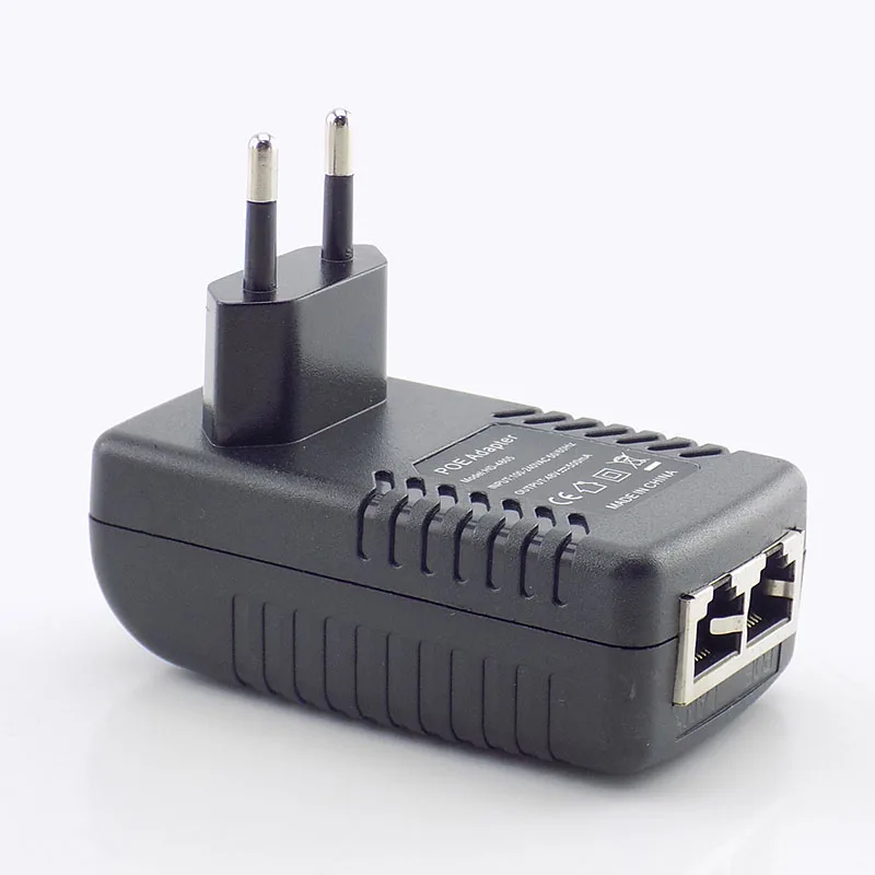 POE инжектор DC 48 В 0.5A 24 Вт 12 В 1A Poe источник питания адаптер-форсунка переключатель для ip-камеры Wifi настенное зарядное устройство US/EU штекер