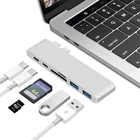 USB 3,1 Type-C концентратор HDMI-совместимого адаптера 4K Thunderbolt 3 USB C концентратор с 3,0 TF Card Reader слот C PD для MacBook ProAir