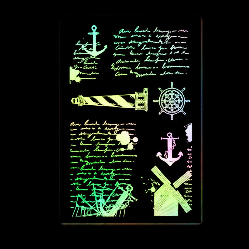 11x16 см Морской Маяк прозрачное уплотнение прозрачные штампы силиконовый валик