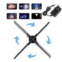 3d hologram advertising fan holo graphic display air fan video projector 224 lights store shop bar casino 42cm durable