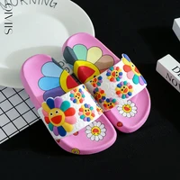 girls slippers childrens rubber cute cartoon flower pattern childrens home slippers shower shoes beach shoes