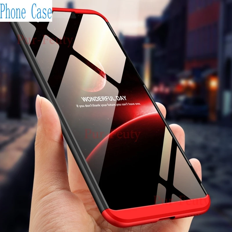 Чехол для Huawei Honor 8C Honor8C Etui 360 градусов Полная защита Модная тонкая задняя крышка