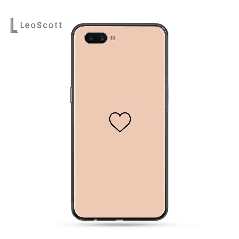 

love heart Phone Case For OPPO F 1S 7 9 K1 A77 F3 RENO F11 A5 A9 2020 A73S R15 REALME PRO