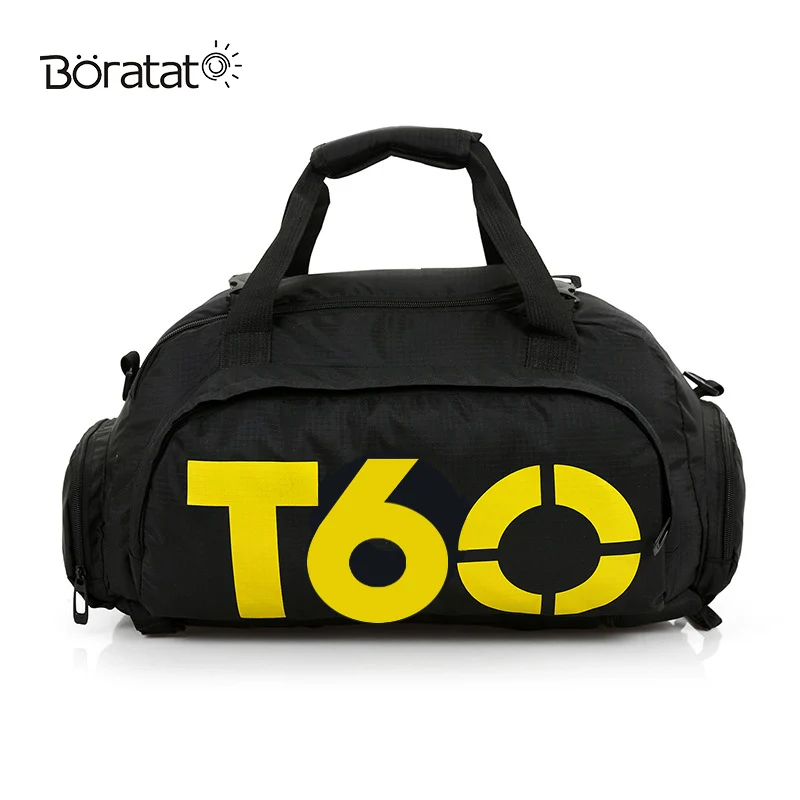 Men Sport Gym Bag Women Fitness Waterproof Outdoor Separate Space For Shoes Travel Handbag Backpack - Цвет: yellow