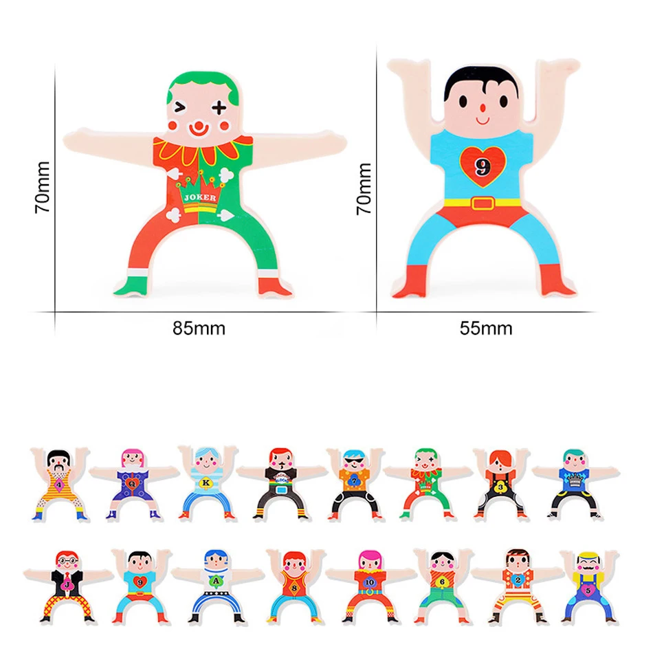 16 шт./компл. мультиплеерные балансные кирпичи для укладки ВЫСОКОЙ игры