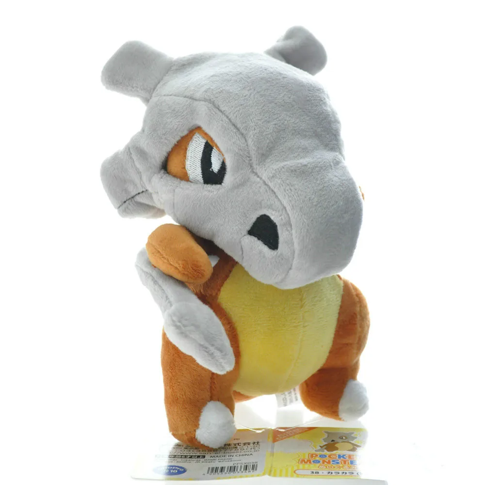 TAKARA TOMY 16 см pokemon Cubone плюшевые игрушки с животными для детей съемный головной убор