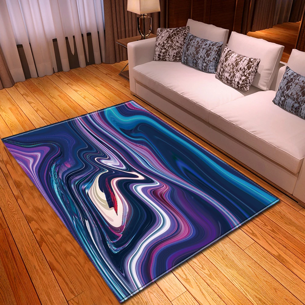 Модные Красочные 3D ковры домашний декоративный мягкий фланелевый коврик из пены