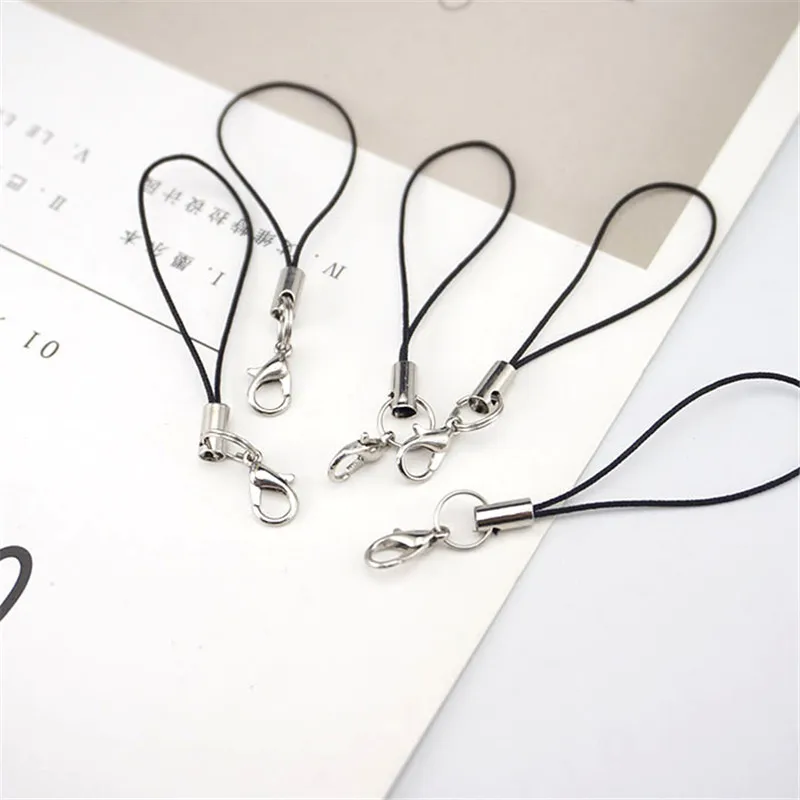 10pcslot lanyard lariat cords lobster clasp rope keychains hooks mobile phone strap charms keyring bag accessories key ring free global shipping