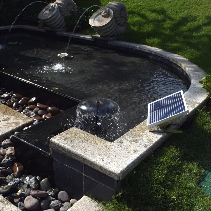 

8W Solar Garden Fountain Miniature Solar Fountain Pool Waterpump Pump Brushless Motor for Pond Garden Patio Decor Floating Pla