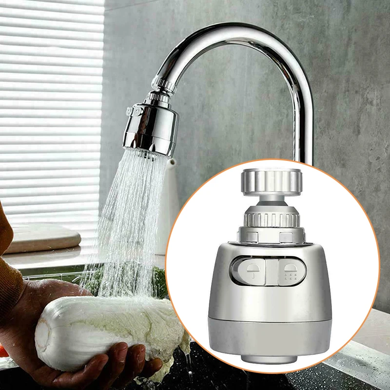 

2-Gear Adjustable Kitchen Faucet Single Hole Pull Out Spout Kitchen Sink Mixer Tap Stream Sprayer Head Stainless Steel