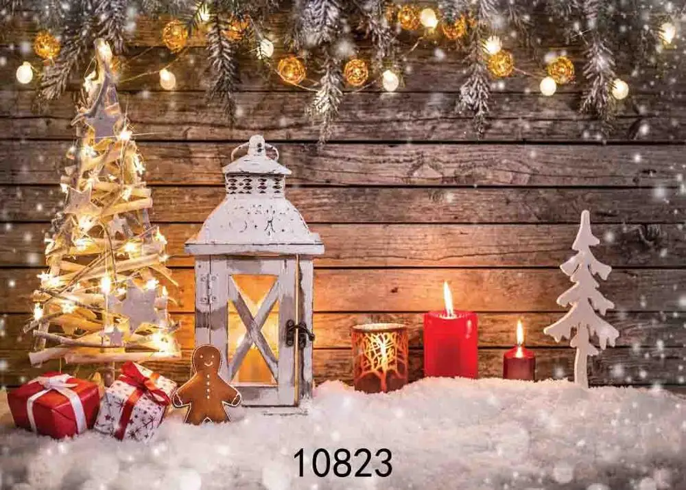 

SHENGYONGBAO Vinyl Custom Photography Backdrops Prop Christmas day Christmas Tree Theme Photo Studio Background ST-1165
