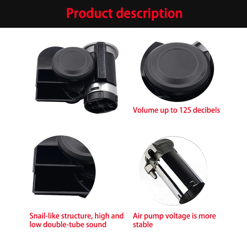 Супер громкий автомобильный рожковый насос 12 В для мотоцикла грузовика яхты