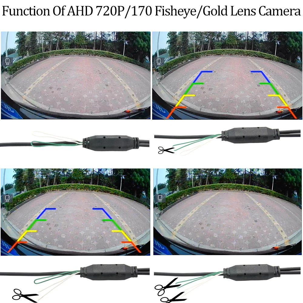 Камера заднего вида рыбий глаз золотые линзы AHD резервная камера для Land Rover Freelander 2