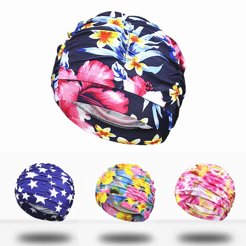 1 шт. женская шапочка для плавания с длинными волосами купания эластичная