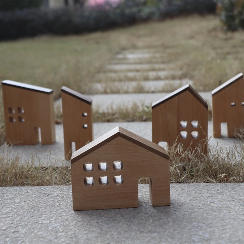 В японском стиле деревянный миниатюрное украшение для дома скандинавские