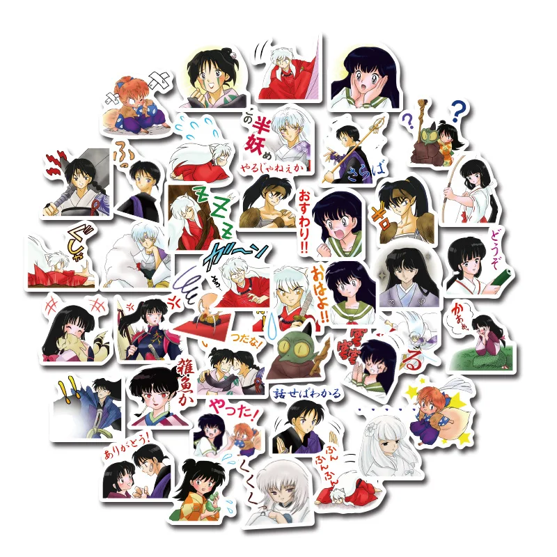 50 шт./компл. Inuyasha наклейки для ноутбука скейтборд Чемодан стайлинга автомобилей