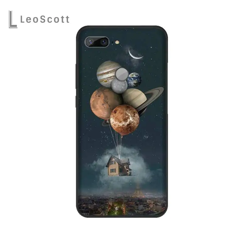 

Space Planets Earth Mars Phone Cases For Huawei Enjoy 7 7s 8 8e 9 9e 10 plus P8lite 2017 Honor 5a view9 play 3e