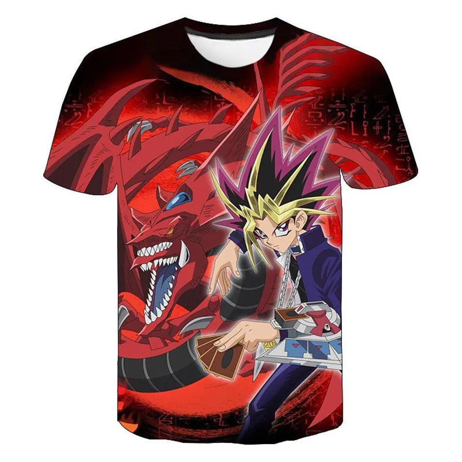 

Футболка унисекс с 3D-принтом Yu Gi Oh, модная повседневная Уличная одежда в стиле Харадзюку с круглым вырезом и коротким рукавом, топ оверсайз