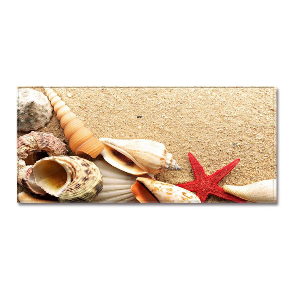 Ouneed Противоскользящий коврик кленовый лист ракушка бабочка геометрический узор