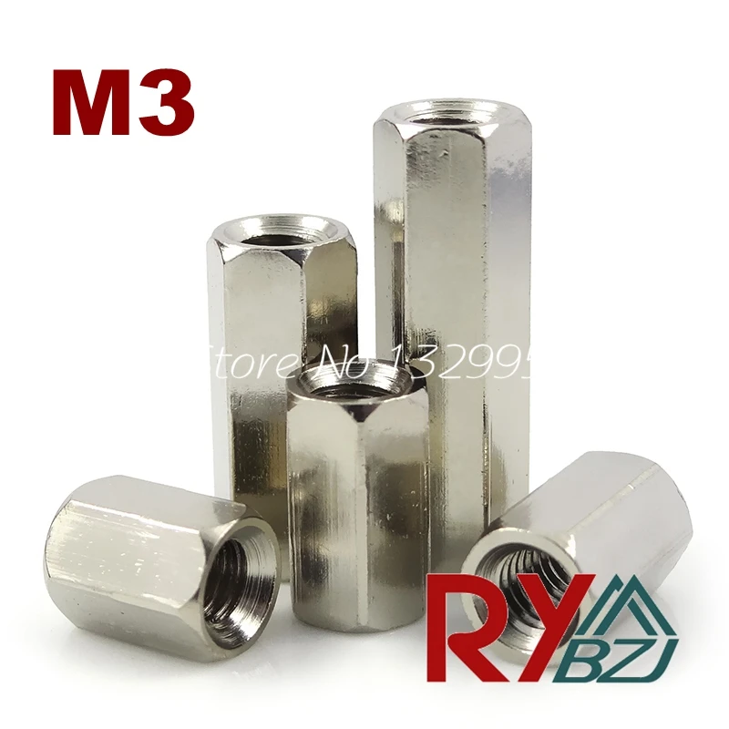 Латунная Проставка M3 внутренняя гнездовая никелированные Проставочные винты