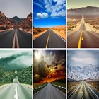Фон для фотосъемки Laeacco Natrure с изображением горы, дороги, запада, простая, США, для фотостудии