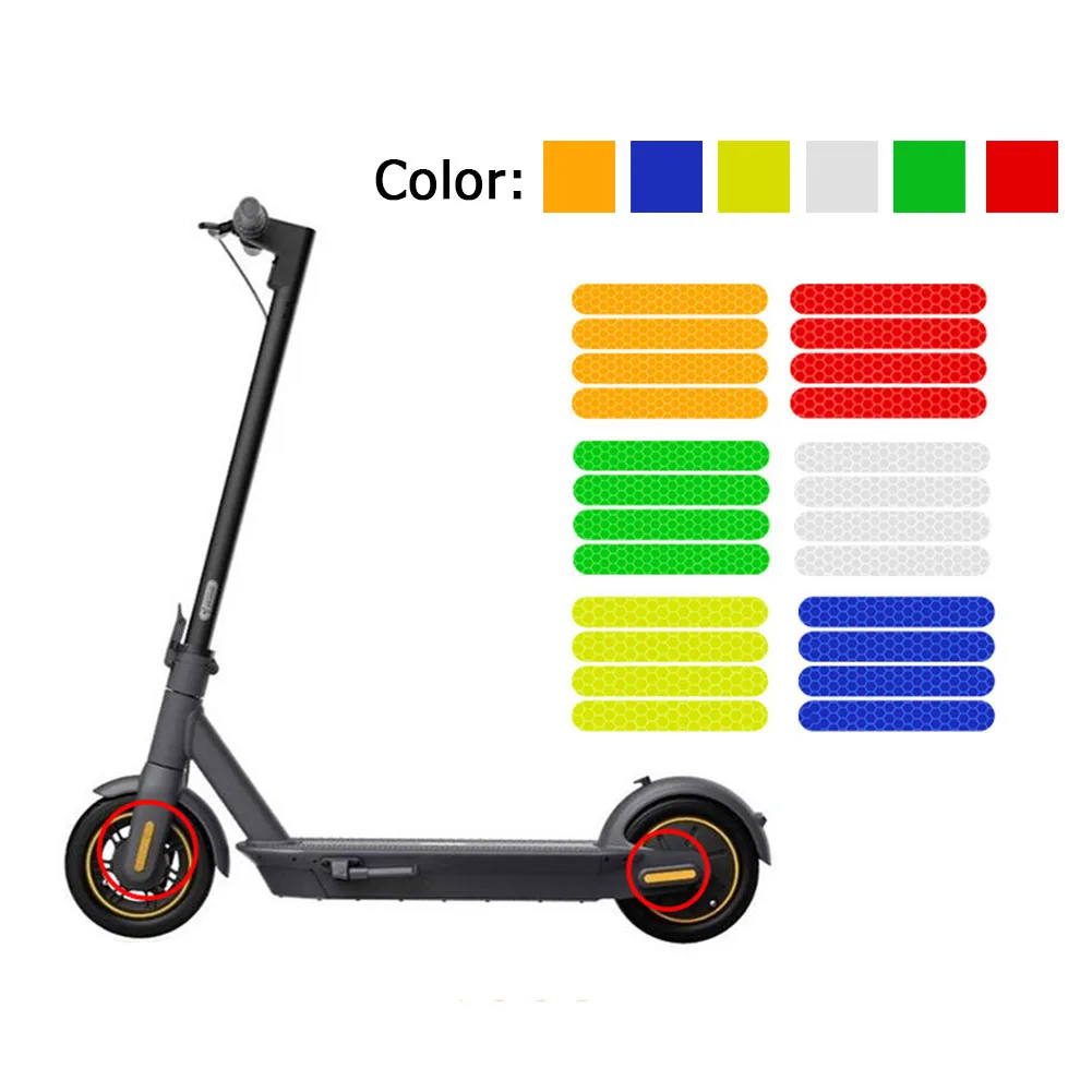 

1 Set Scooter Anti-Cursor Reflective Sticker For Ninebot Max G30 Electric Scooter Strong Reflective Waterproof Bright Color