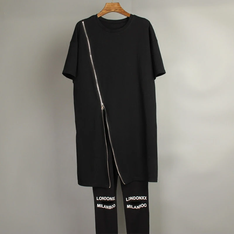 Корейские футболки Kpop с длинным рукавом и круглым вырезом на молнии спереди