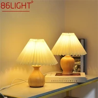 86light nordic creative table lamp mushroom light desk wood led decorative for home bedroom bar