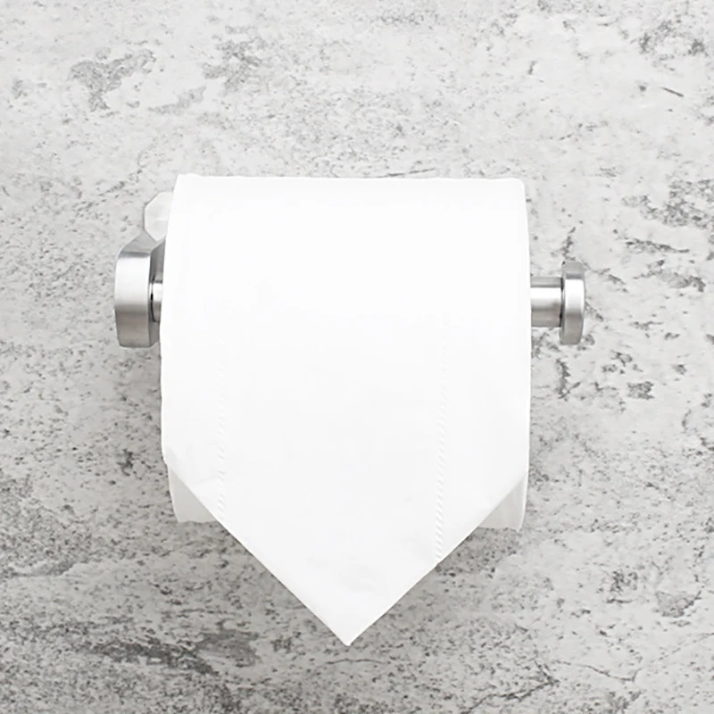

Kitchen Roll Paper Self Adhesive Wall Mount Toilet Paper Holder Stainless Steel Bathroom Tissue Towel Accessories Rack Holders