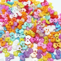 500pcspack mixed 6x10mm mini tiny plastic bows buttons sewing doll clothes embellishments scrapbook cardmaking