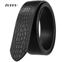 zlrph new style crocodile texture leather belts for men brand fashion automatic buckle genuine leather belt mens belts cow