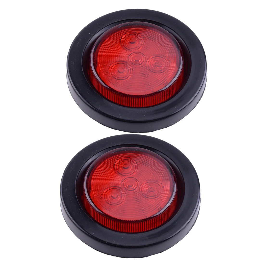 

2Pcs/Set Universal 2 Inch Round Side Marker Light Clearance LED Tail Lamp Indicator Blinker Grommet 12V For Car Truck Trailer