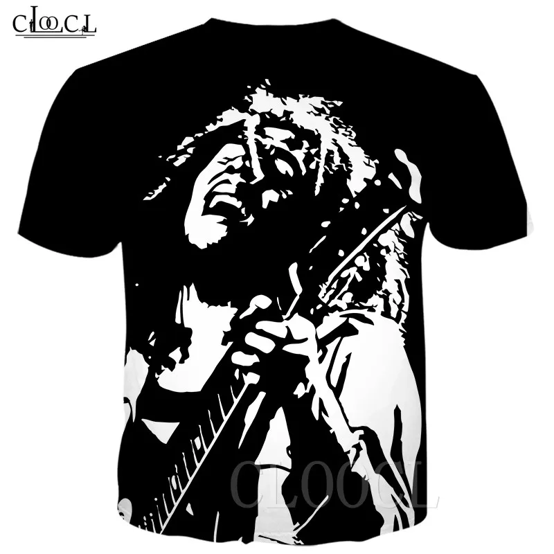 Bob Marley Абстрактная живопись футболки для мужчин и женщин регги создатель 3D