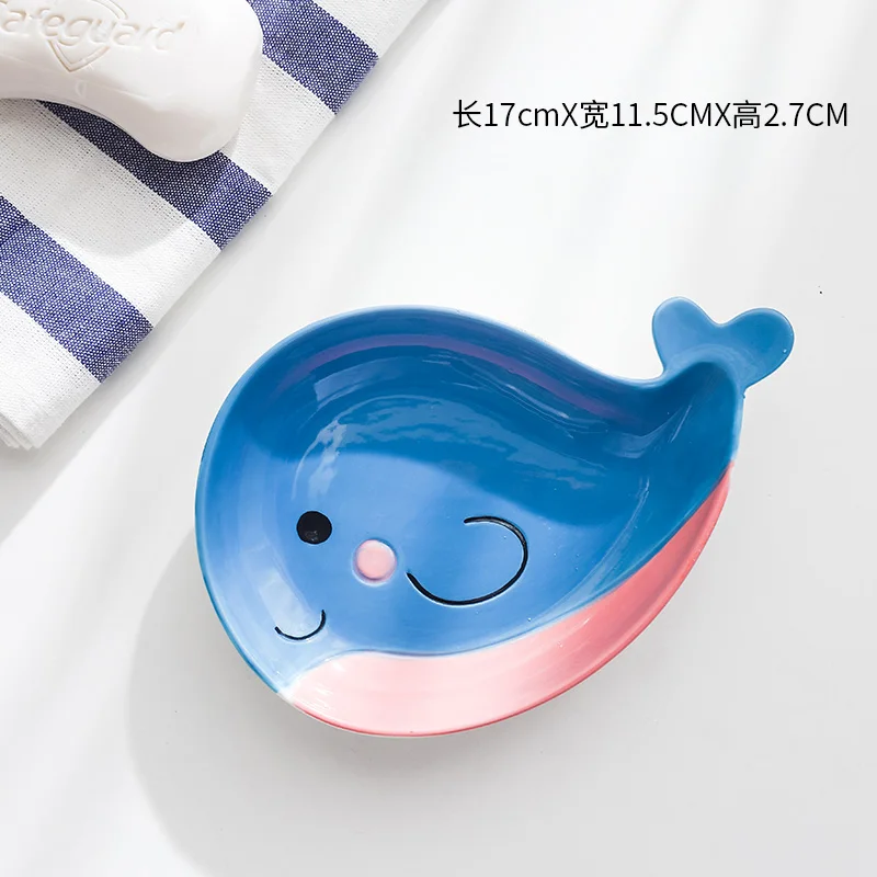 

Ceramic Cute Soap Box Art Holder Shower Accessories Container Soap Box Bathroom Tray Saboneteira Banheiro Home Garden BL50ZH