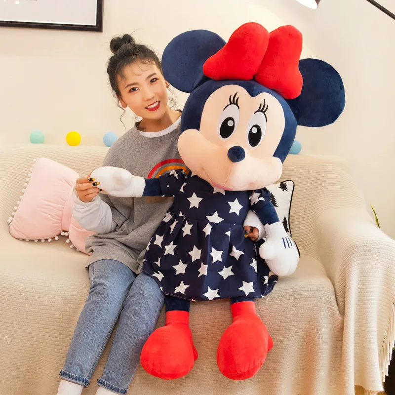 Minnie Мягкие Микки и Минни кукла мышка плюшевые игрушки мягкие Звезды Микки Минни куклы подушка подарки на свадьбу, день рождения для детей - Цвет: Minnie