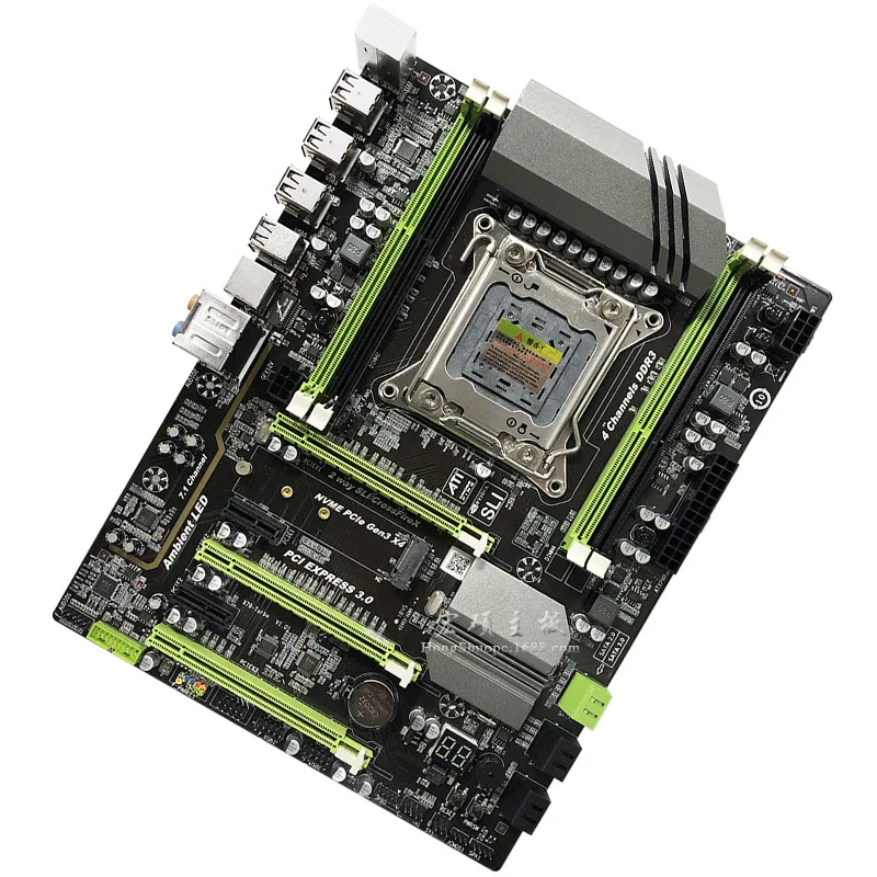 

X79 PRO Motherboard With CPU Support DDR3 1333/1600/1866 6PCS SATA Interface 1PC PS2 8PCS USE 2 PCI-E