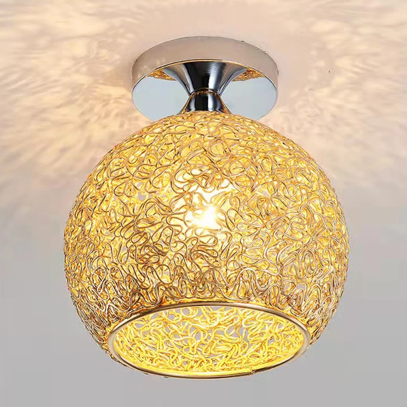 

Простая и современная светодиодная лампа, креативный роскошный круглый светильник 18 см для спальни, детской комнаты, коридора, балкона, пот...