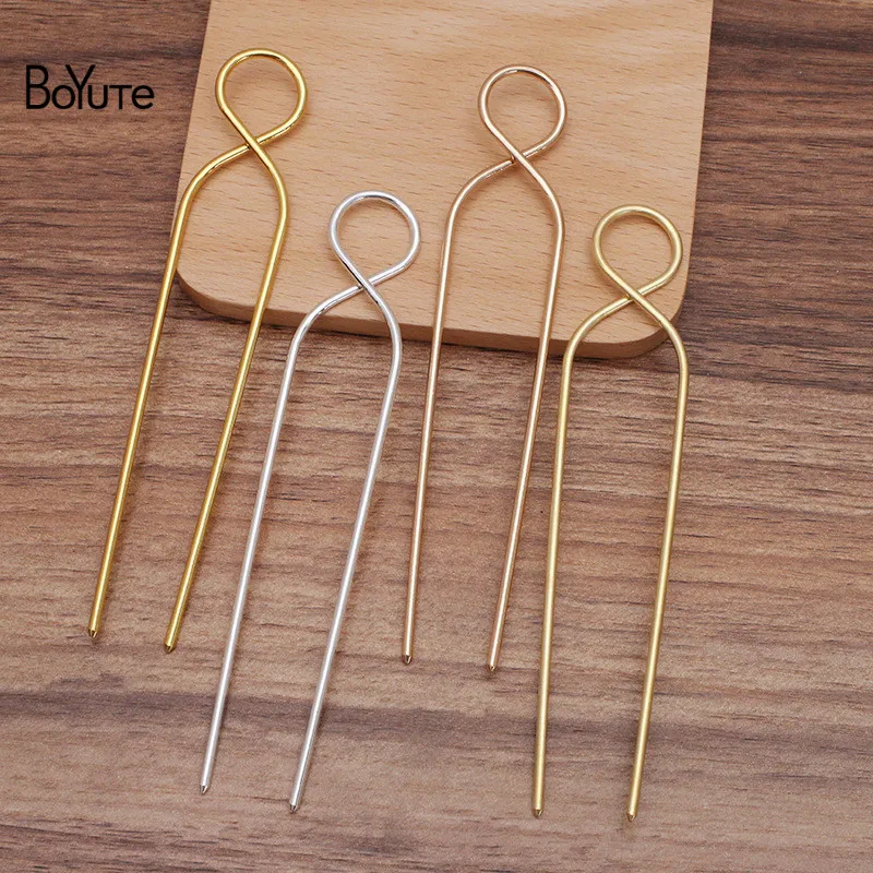 

BoYuTe New Arrive (10 Pieces/Lot) 22*121MM Brass Metal Hair Stick Handmade Diy Hair Accessories Materials