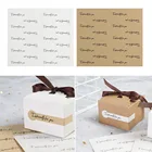 108 шт. специально для Вас крафт-печать наклейка мешок для печенья упаковка для выпечки леденец форма бумажные этикетки и наклейки Наклейка s длинная Подарочная коробка Декор