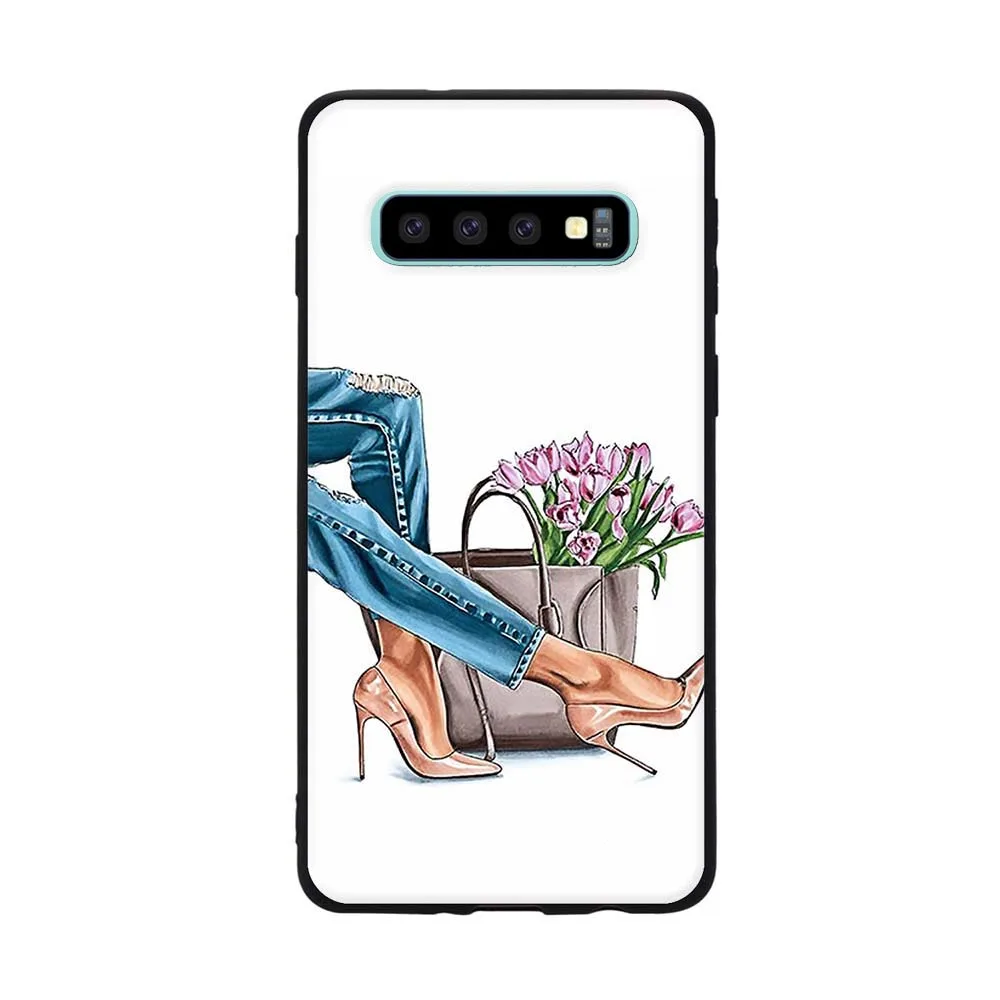 

Phone Case For Samsung Galaxy S10 E S10E S10 Plus Case Silicone Soft TPU Cover For Samsung S10 Plus S10Plus Cases Anime Gril Mom