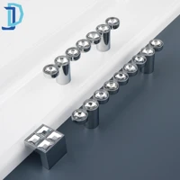 6496mm hole to hole crystal handle drawer knobs furniture handles cabinet pull
