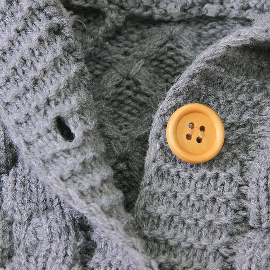 Kids Jacket Knitted Sweater Winter Girls Boy Hooded Cute Ear Warm Coat 2019 Infant Baby Children's Clothing Jackets Outwear 19Ag |