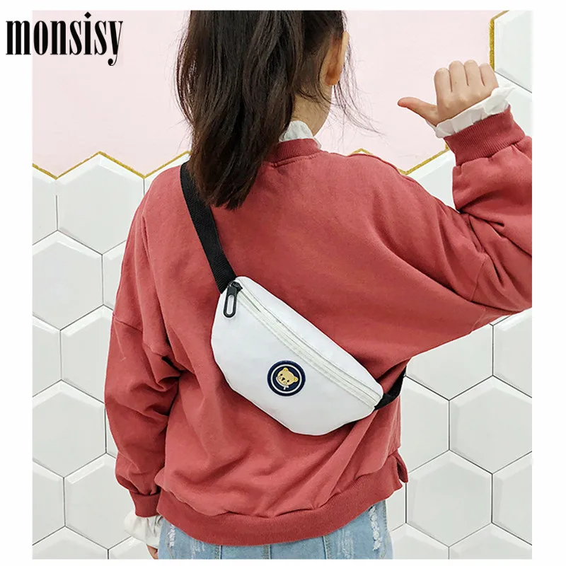 Детская поясная сумка Monsisy детская для мальчиков и девочек нагрудная с милым